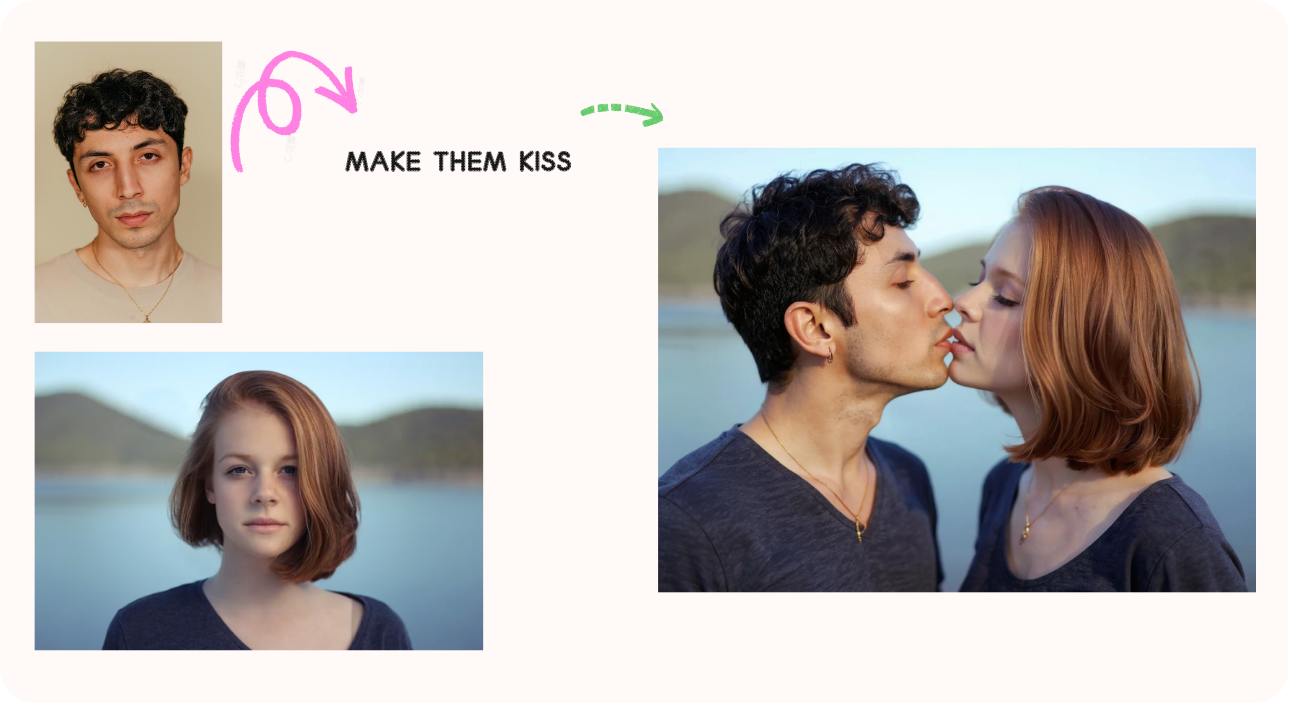 Combine Photos Of Two People
